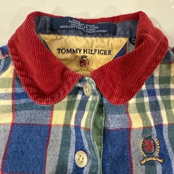 Vintage Tommy Hilfiger Plaid Flannel Dress - Picture 2 of 3